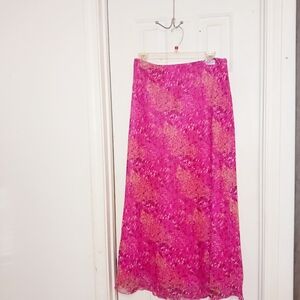 Elegant Pink and Gold Women's Skirt